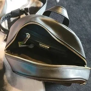 Versace Jeans Backpack Black with Silvertone Hardware Luxury Bag Authentic Versace | Bags | Versace Jeans Backpack Black With  main image 2